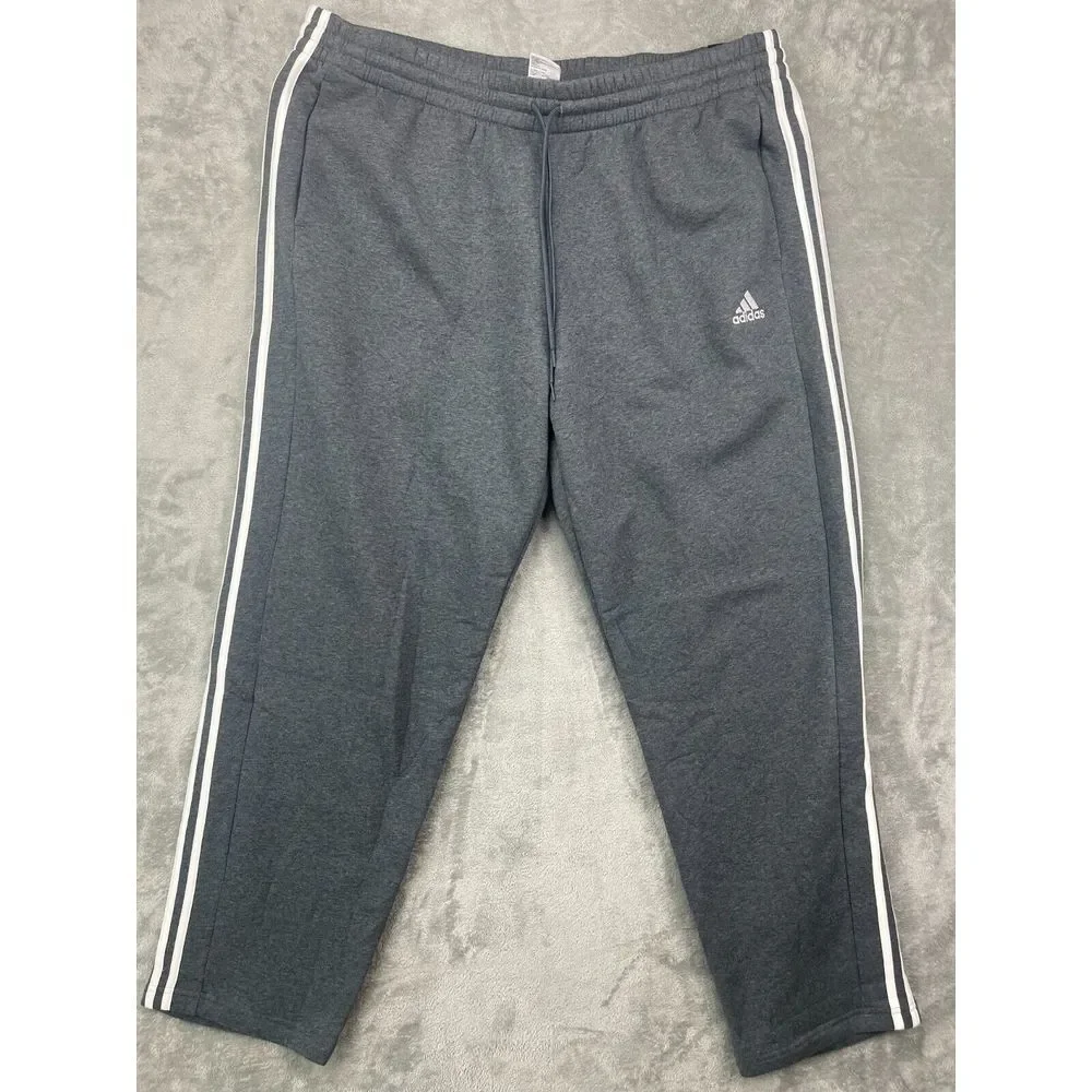NWT Adidas Men's M 3S FL O PT Multi Sport Dark Gray‎ Size 3XLT Cotton Blend